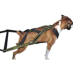 Dean and Tyler Nylon Weight Pulling Harness, Black, Large - Head up to 34-Inch