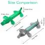 2 Pieces Plush Squeaky Dog Chew Toys for Medium and Small Dogs, Squeaky Plush Dog Toy Cute Animals Natural Puppy Toys for Pet Teething Toys Squeak Elephant Crocodile Interactive Dental Toys