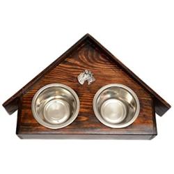 Fox Terrier, a Dogs Bowl with a Relief from ArtDog