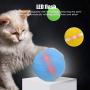 LOYY Pet Electric Cat Toy Ball for Indoor Cats LED Rolling Flash Ball Interactive RGB Lighting Pet Toys Ball Intelligent Electronic Automatic Toys Ball for Small Cats Dogs