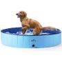 iPettie Foldable Dog Swimming Pool, Portable Collapsible Outdoor Pet Bathing Tub, Kiddie Pool for Dog Cats & Kids
