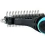 Vets Pride USA - Deshedding Brush with Double-Sided Blade - Professional Grooming Tool for Easy Detangling, Dematting, Brushing - Safe, Gentle Undercoat Rake & Comb for Medium & Long-Haired Cat & Dog Vets Pride USA - Deshedding Brush with Double-Sided Blade - Professional Grooming Tool for Easy Detangling, Dematting, Brushing - Safe, Gentle Undercoat Rake & Comb for Medium & Long-Haired Cat & Dog