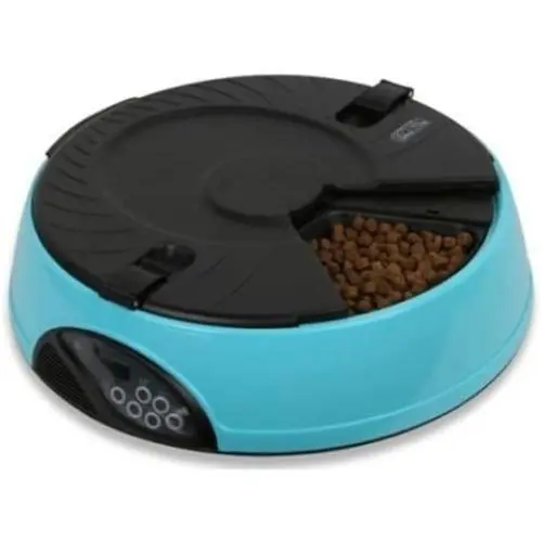 Automatic Timer Control Pet Feeder for feeding cats and dogs timely BLUE Automatic Timer Control Pet Feeder for feeding cats and dogs timely BLUE