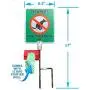 No Poop Dog Signs Poop Bag Dispenser | Stop Dogs from Pooping On Your Lawn | Sign Reads: Thanks For Cleaning Up | Protect Property | No Poo | No Pooper Scooper | (Thanks For Cleaning Up)