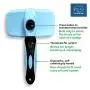 Self Cleaning Slicker Brush, Pet Grooming Tool for Dogs and Cats, Efficiently Detangles and Removes Loose Fur, Gently Massages Skin, Easily Retractable Bristles to Remove Hair Instantly