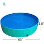 Delifur Foldable PVC Dog Cat Water Pool Pet Outdoor Swimming Playing Pond