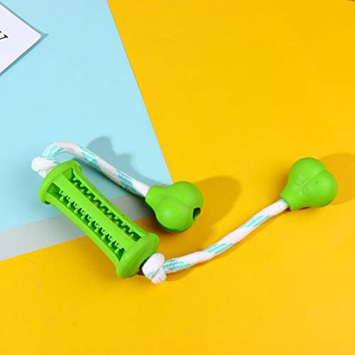 CHZHENG Dogs Toothbrush, Pet Tooth Care Tooth Cleaner Brushing Stick Trainging Molar Dental Oral Care Chew Toy for Small Medium Dog Pets,Green