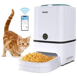 SEISSO Smart Pet Feeder with WiFi, Automatic Cat Feeder Large Capacity Dog Food Dispenser, WiFi Cellphone APP Program Feeding