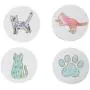 Pearhead Cat Cork Coaster Set, Pet Themed Home Decor Pearhead Cat Cork Coaster Set, Pet Themed Home Decor