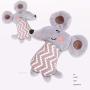 ocijf179 Cat Toy 5Pcs Pet Cat Plush Mouse Rat Doll Catnip Fun Scratch Resistant Bite Chewing Toy - Grey