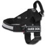 Dean and Tyler Guide Light Nickel Hardware Nylon Dog Harness, Black/Reflective, Medium - Fits Girth: 29-Inch to 39-Inch, Chest Size: 22-Inch Max