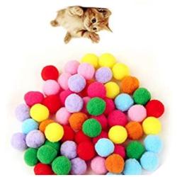 S-D-A 10 Piece/Lot Soft Colorful Cat Toy Ball Interactive Cat Toys Play Ball Kitten Toys Candy Color Ball Assorted Cat Playing Toys