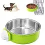 Crate Dog Bowl, Removable Stainless Steel Coop Cup Hanging Pet Cage Bowl Large Water Food Feeder for Dogs Cats Rabbits Crate Dog Bowl, Removable Stainless Steel Coop Cup Hanging Pet Cage Bowl Large Water Food Feeder for Dogs Cats Rabbits