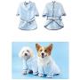 Pet Bathrobe, Dog Bath Towel Microfiber Fast Drying Super Absorbent Dog Pajamas with Hooded Dog Coats for Small Medium Dog Cat