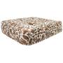 BESSIE AND BARNIE Giraffe Ultra Plush Faux Fur Luxury Durable Sicilian Rectangle Pet/Dog Bed