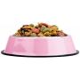 Weebo Pets Pink Stainless Steel No-Tip Food Bowls - Choose Your Size, 4-Ounce to 72-Ounce