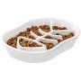 Ceramic Slow Feeder Dog Bowls Cat Bowl -Ceramic Fun Interactive Feeder Bloat Stop Cat Bowl Preventing Feeder Anti Gulping Healthy Eating Diet Pet Bowls Against Bloat, Indigestion and Obesity