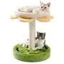 Made4Pets Cat Tree, Three-in-one Cat Scratching Post, Sunflower Shape Cat Lounge Bed with Cat Funny Balls for Small to Adult Cats Made4Pets Cat Tree, Three-in-one Cat Scratching Post, Sunflower Shape Cat Lounge Bed with Cat Funny Balls for Small to Adult Cats
