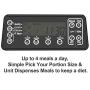 HICTOP Automatic Pet Feeder | Auto Pet Dog Timed Programmable Food Dispenser Feeder for Medium Small Pet Puppy Kitten - Portion Control Up to 4 Meals/Day 7L(Black)