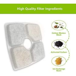 X-HOME Cat Fountain Filter Replacement, Carbon Replacement Cat Water Filter for 84oz/2.5L Automatic Pet Fountain, 6 Pack Catit Filter