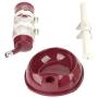 Pet Dog Drinking Fountain, Dog Cat Dish Bottle Bowl Water Dispenser Height Adjustable Automatic Feeding Water Dispenser Drinker Food Feeder