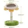 Made4Pets Cat Tree, Three-in-one Cat Scratching Post, Sunflower Shape Cat Lounge Bed with Cat Funny Balls for Small to Adult Cats Made4Pets Cat Tree, Three-in-one Cat Scratching Post, Sunflower Shape Cat Lounge Bed with Cat Funny Balls for Small to Adult Cats