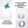 Electronic Pet Cat Toy Smart Automatic Sensing Obstacles Led Wheel Rechargeable Flash Rolling Colorful Light Electric Cat Stick