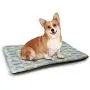 DayDayFun Kids Cat Mat Owl Motif with Spiral Circles and Big Eyes Night Animal Nursery Baby Playroom Concept Waterproof and Urine-Proof Pet Mat Multicolor