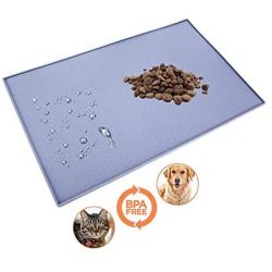 ClutchMat Pet Food Mat Placemat for Cats and Dogs | Waterproof Pet Feeding Mat | Protect Your Floors with High-Edged Feeding Tray