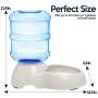 Zone Tech Self-Dispensing Pet Waterer - Premium Quality Durable Self-Dispensing Gravity 3.7 Liters Pet Waterer