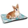 DayDayFun Watercolor Pet Sleeping Mat Chevron Geometric Motifs in Dark Coffee Colors Zigzag Tribal Washable Puppy Pad Brown Caramel Pale Brown
