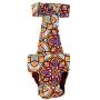 Dog Diaper Overall - Made in USA - Floral Kaleidoscope Escape-Proof Premium Waterproof Dog Diaper Overall, S, With Tail Hole for Dog Incontinence, Marking, Housetraining and Females in Heat