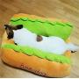 Aqueous Dog Bed Cat Bed Cat Cushion Hot Dog Design Removable and Washable Dog Sofa Dog Mat for Puppy Kitten Sleeping Sofa…