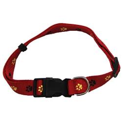 Iconic Pet Paw Print Adjustable Collar