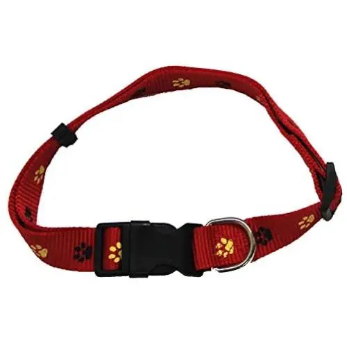 Iconic Pet Paw Print Adjustable Collar Iconic Pet Paw Print Adjustable Collar