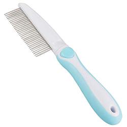Ordermore Long Teeth Pet Comb,Stainless Steel Comb for Dogs & Cats,Pet Hair Comb for Home Grooming Kit,Effective Remove Tangles, Knots and Matted Fur