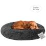 Blusea Donut Cuddler Pet Bed, Self Warming Cat Bed, Ultra-Soft Dog Calming Cushion Kennels, Washable Round Plush Sofa Bed for Cats Dogs Kittens Puppies Indoor, Diameter 15.7- 39.4
