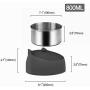 Sorlakar Stainless Steel Cat Bowls,15°Tilted Cat Dog Bowl Removable Water Food Feeder Bowl,Non-Skid & Non-Spill for Small Medium Large Cats Dogs