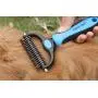 Maxpower Planet Pet Grooming Brush - Double Sided Shedding and Dematting Undercoat Rake Comb for Dogs and Cats,Extra Wide Maxpower Planet Pet Grooming Brush - Double Sided Shedding and Dematting Undercoat Rake Comb for Dogs and Cats,Extra Wide