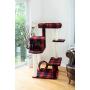 Armarkat Model B5008 50-inch Classic Cat Tree with Veranda, Bench, Mini Perch, and Spacious Lounger in Scotch Plaid, Black/Red, 31''''(l) x 28''''(w) x 50''''(h)