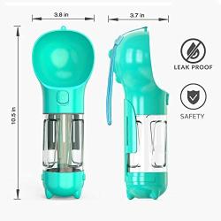 VividPaw Portable Dog Water Bottle for Walking with Poop Bag and Scooper Pet Travel Water Dispenser Leak Proof BPA Free Drinking Bowl for Large Medium Small Puppy Camping Hiking Travelling
