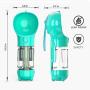 VividPaw Portable Dog Water Bottle for Walking with Poop Bag and Scooper Pet Travel Water Dispenser Leak Proof BPA Free Drinking Bowl for Large Medium Small Puppy Camping Hiking Travelling