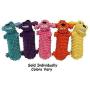 MPP Dog Toys Floppy Loofa Water Bottle Squeaker Smiling Characters Colors Vary 11''