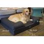 LOAOL 4'' Durable Waterproof Memory Foam Pet Bed Mattress Orthopedic Dog Sofa Couch with Changeable Cover