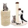 PET SHOW Cat Natural Sisal Rope for Cat Tree Scratching Post Replacement Kit Hemp Rope Diameter 6mm 1/4 inch for Repairing Recovering or DIY Scratcher Twine String Durable for Cats Toys Gift