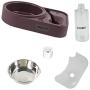 HMEPP Dog Cat Pets Water and Food Bowls with Automatic Water Dispenser for Small or Medium Size Dogs Cats，Stainless Steel Pet Bowls No-Spill Resin Station，Puppy Water Dispenser Station