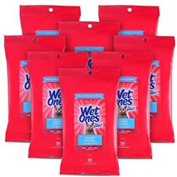 Wet Ones for Pets Dander Control Wipes for Cats with Shea Butter, 30 ct - 8 Pack | Cat Dander Wipes for Cats to Reduce Redness & Flakes with Wet Ones Wet Lock Seal in Fresh Scent (FF12856PCS8)