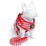 EcoBark Dog Harness and Matching Leash Combo Set; Easy to Put on Very Secure Soft Double Padded, Fully Adjustable Neck and Tummy for Small and Medium Dogs.