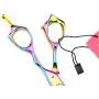 LILYS PET HIGH-END SERIES Japan 440C Pet Grooming Scissors Set,Rainbow Color,Cutting&Thinning&Two-way Curved shears Set (7.0'') LILYS PET HIGH-END SERIES Japan 440C Pet Grooming Scissors Set,Rainbow Color,Cutting&Thinning&Two-way Curved shears Set (7.0'')