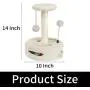 PGFUN 2 in 1 Cat Scratching Post Natural Sisal Cat Claw Scratcher with Interactive Ball Toy for Small Cats and Kittens PGFUN 2 in 1 Cat Scratching Post Natural Sisal Cat Claw Scratcher with Interactive Ball Toy for Small Cats and Kittens